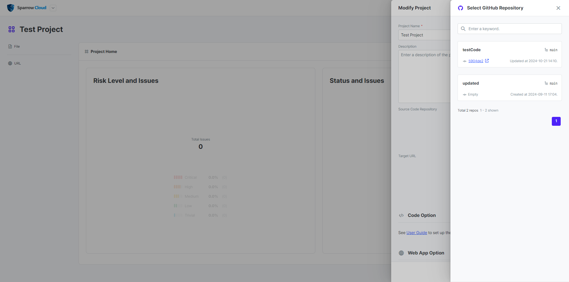 Setting up analyses | Sparrow Cloud Docs
